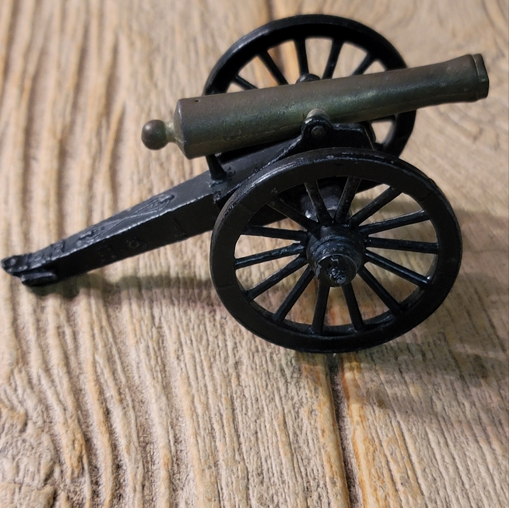 Vtg Penncraft Cast Iron Toy Cannons 4.5" Civil War Replica - Picture 1 of 5